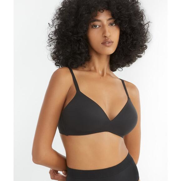 WACOAL How Perfect Wire-Free T-Shirt Bra Black Sz 34D - Picture 1 of 4